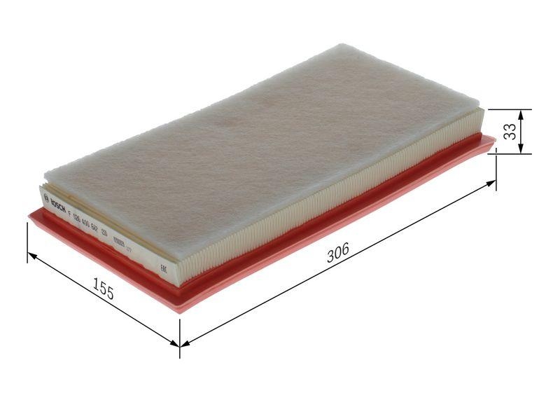 Bosch F 026 400 687 Luftfiltereinsatz S0687