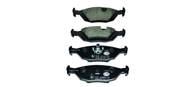 HELLA 8DB 355 007-521 Bremsbelagsatz, Scheibenbremsbelag f&uuml;r VOLVO/SAAB