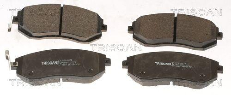 TRISCAN 8110 68179 Bremsbelag Vorne für Subaru Impreza, Legacy