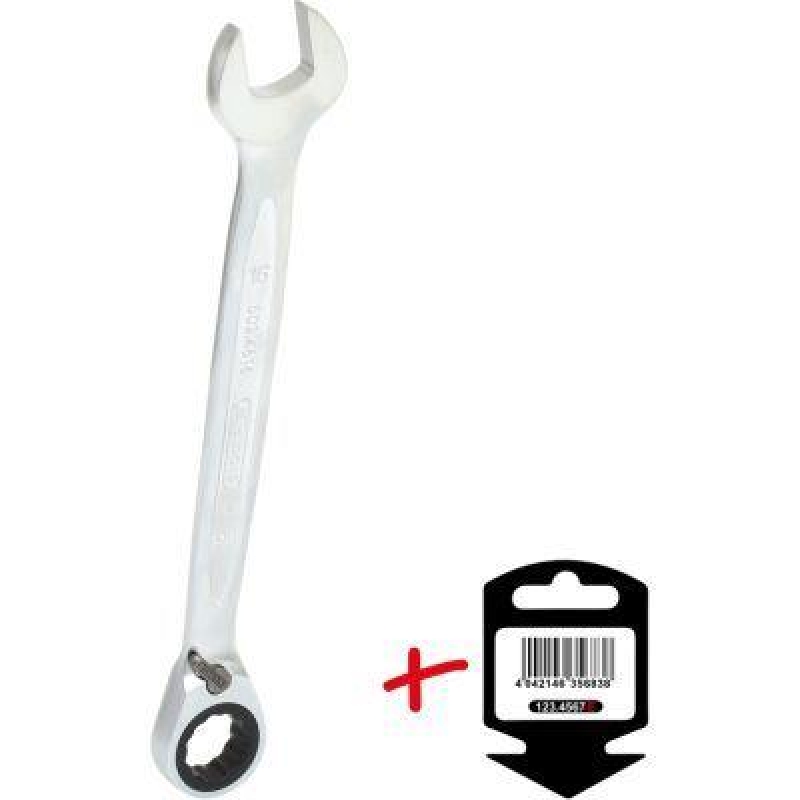 KS TOOLS 503.4616-E GEARplus umschaltbar Doppel-Ratschenringschlüssel 16mm