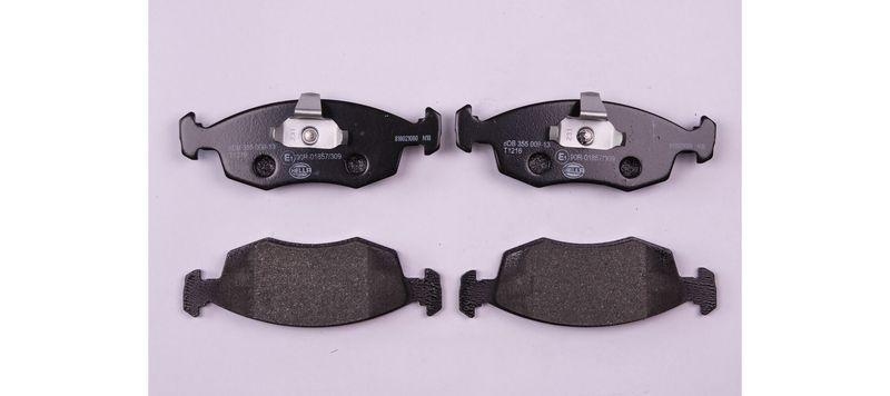 HELLA 8DB 355 009-131 Bremsbelagsatz, Scheibenbremsbelag f&uuml;r FIAT