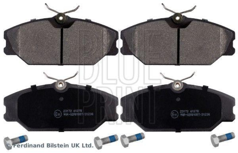 BLUE PRINT ADR164210 Bremsbelagsatz mit Schrauben für Renault
