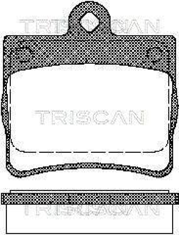 TRISCAN 8110 23016 Bremsbelag Hinten f&uuml;r Mercedes