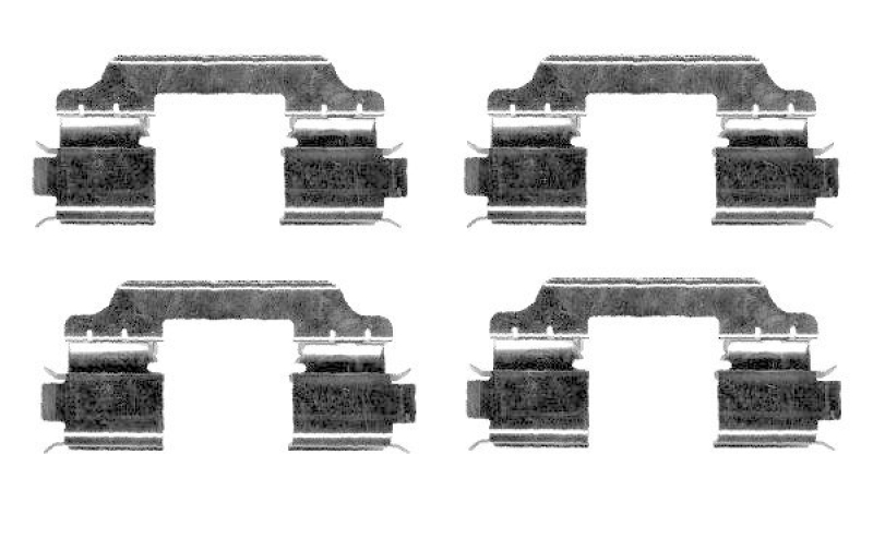 HELLA 8DZ 355 204-411 Zubeh&ouml;rsatz, Scheibenbremsbelag f&uuml;r MB/SUZUKI