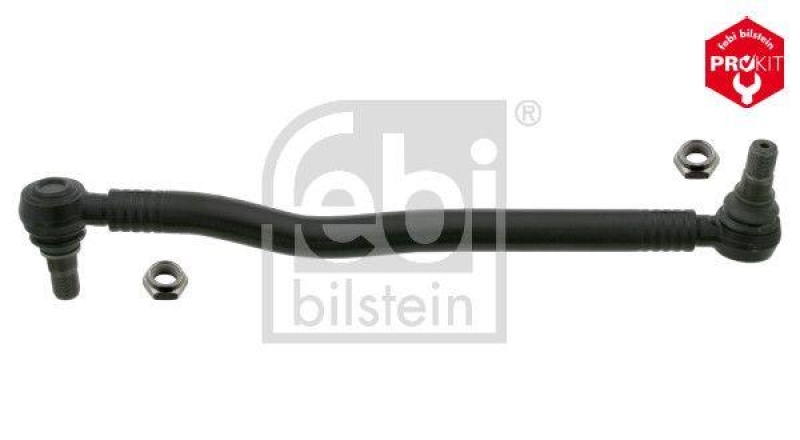 FEBI BILSTEIN 24085 Lenkstange mit Sicherungsmuttern, vom Lenkgetriebe zum 1. Lenkzwischenhebel f&uuml;r Mercedes-Benz