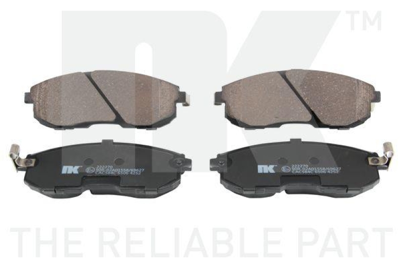 NK 222270 Bremsbelagsatz, Scheibenbremse f&uuml;r NISSAN