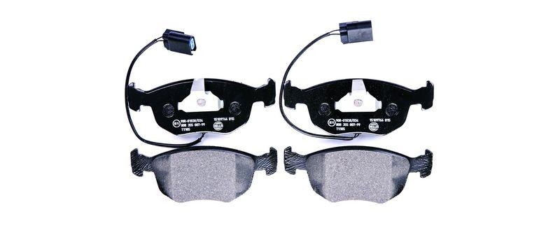 HELLA 8DB 355 007-991 Bremsbelagsatz, Scheibenbremsbelag f&uuml;r FORD