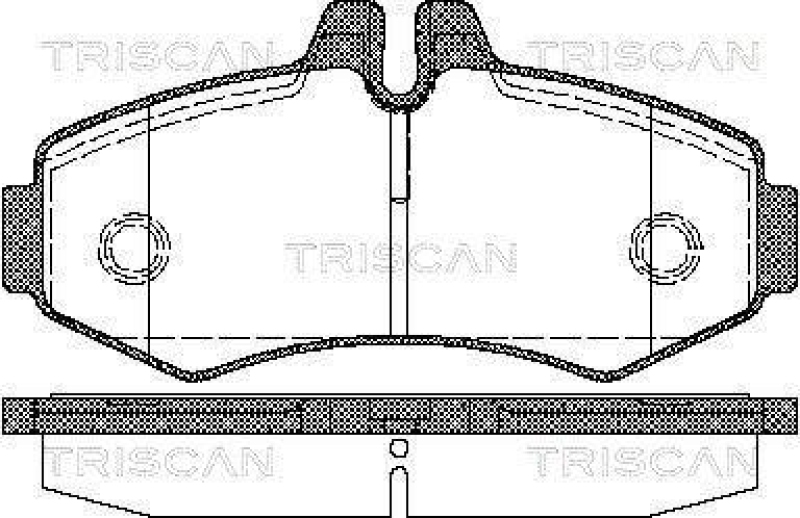 TRISCAN 8110 23020 Bremsbelag Vorne f&uuml;r Mercedes Vito