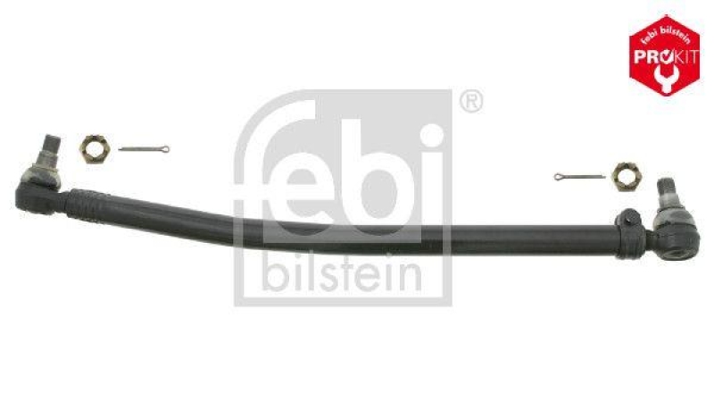FEBI BILSTEIN 24087 Lenkstange mit Kronenmuttern und Splinten, vom Lenkgetriebe zur 1. Vorderachse f&uuml;r Mercedes-Benz