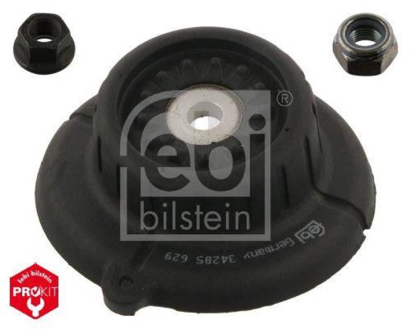 FEBI BILSTEIN 38067 Federbeinstützlagersatz ohne Kugellager, mit Anbaumaterial für Fiat
