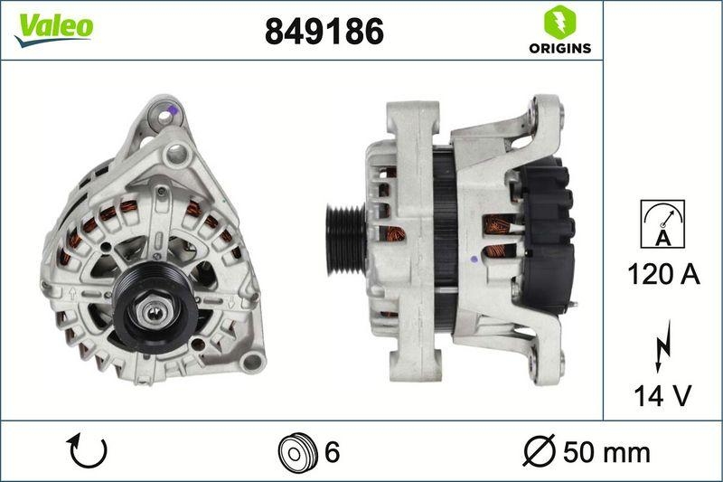 VALEO 849186 Generator Neu - ORIGINS