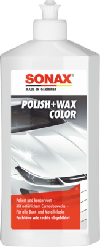 SONAX 02960000 Polish + Wax Color weiß 500ml