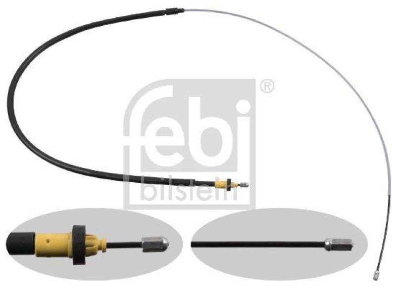 FEBI BILSTEIN 49626 Handbremsseil f&uuml;r Trommelbremse f&uuml;r Peugeot