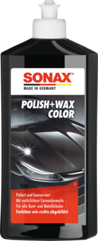 SONAX 02961000 Polish + Wax Color schwarz 500ml