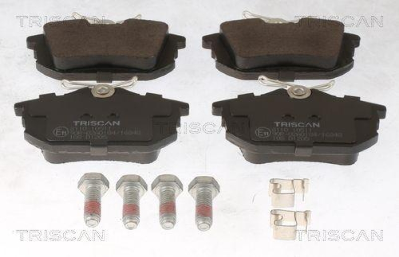 TRISCAN 8110 10511 Bremsbelag Hinten f&uuml;r Mitsubishi, Volvo