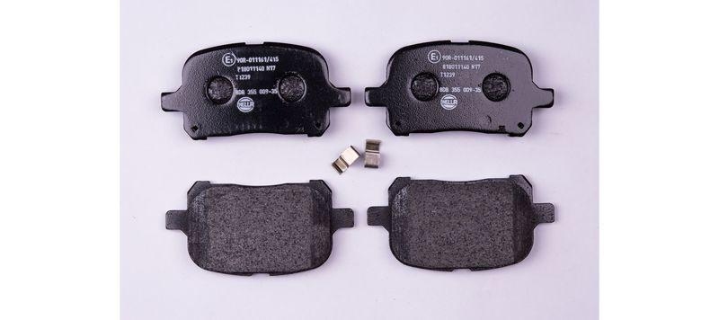 HELLA 8DB 355 009-351 Bremsbelagsatz, Scheibenbremsbelag f&uuml;r TOYOTA