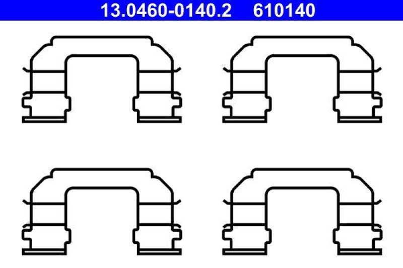 ATE 13.0460-0140.2 Belagsatz Zubeh&ouml;r