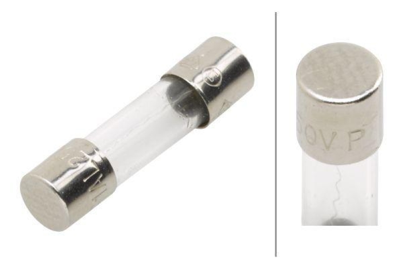 HELLA 8JS 713 549-003 Sicherung D 50, 1 A, Set glasklar