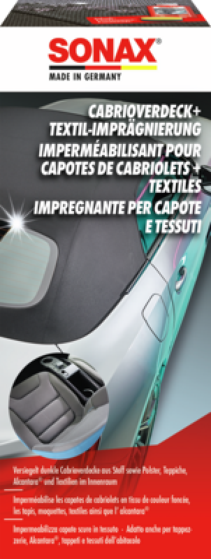 SONAX 03101410 Cabrioverdeck + Textil-Impr&auml;gnierung 250ml