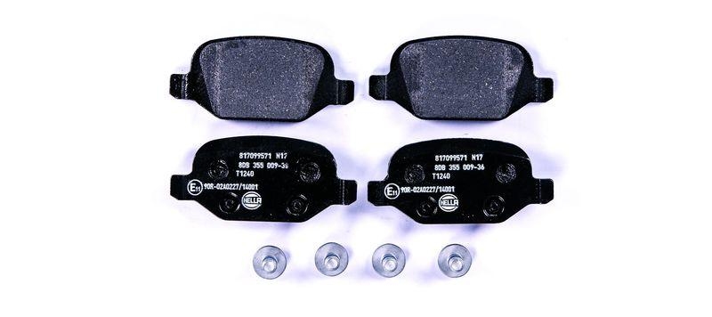 HELLA 8DB 355 009-361 Bremsbelagsatz, Scheibenbremsbelag für ALFA/LANCIA/FIAT