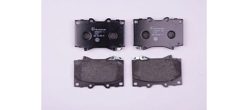 HELLA 8DB 355 009-371 Bremsbelagsatz, Scheibenbremsbelag f&uuml;r TOYOTA