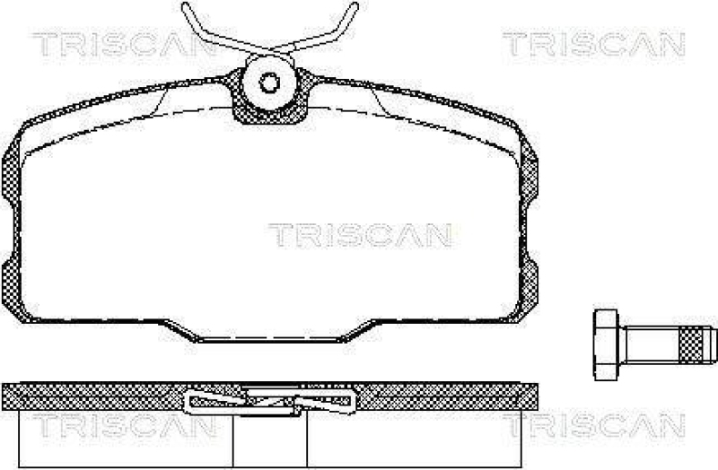 TRISCAN 8110 23035 Bremsbelag Vorne f&uuml;r Mercedes W126
