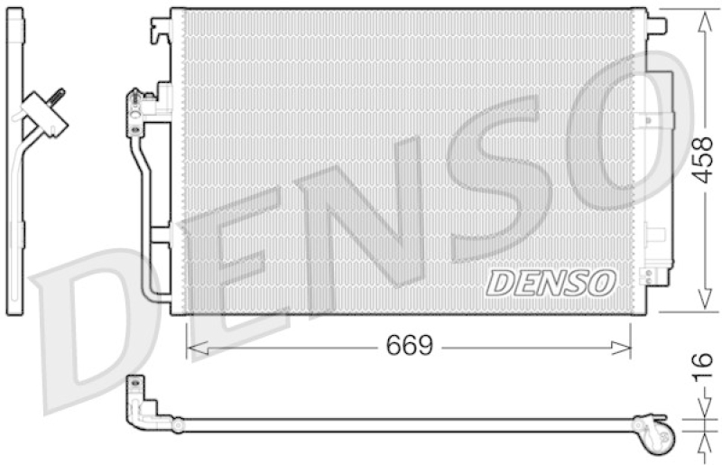 DENSO DCN17056 Kondensator A/C