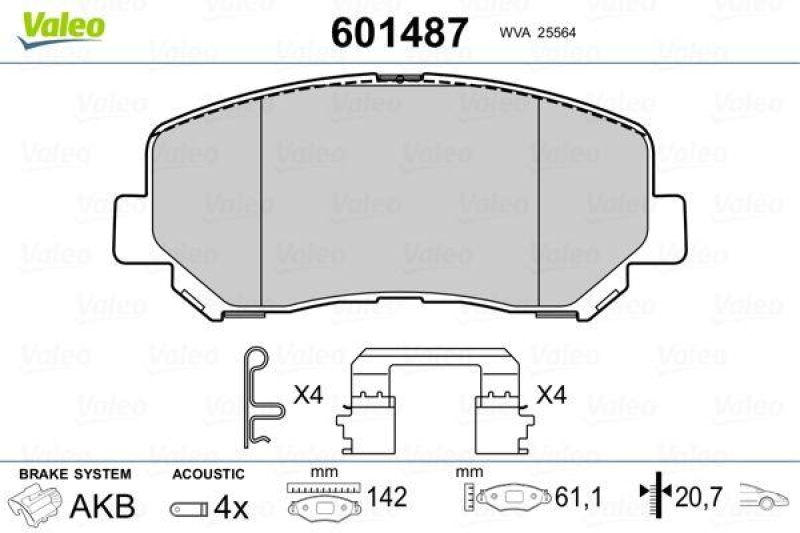 VALEO 601487 SBB-Satz PREMIUM