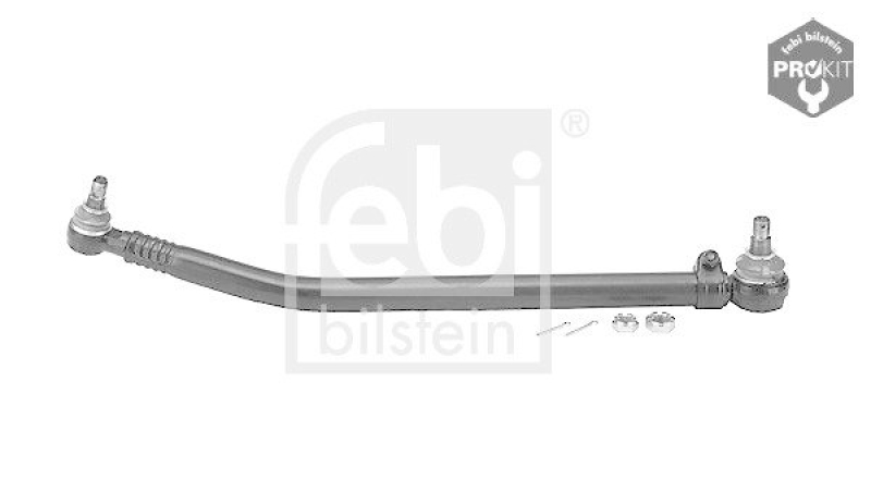 FEBI BILSTEIN 09283 Lenkstange mit Kronenmuttern und Splinten, vom Lenkgetriebe zur 1. Vorderachse f&uuml;r Mercedes-Benz