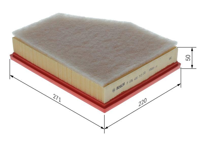 Bosch F 026 400 713 Luftfiltereinsatz S0713