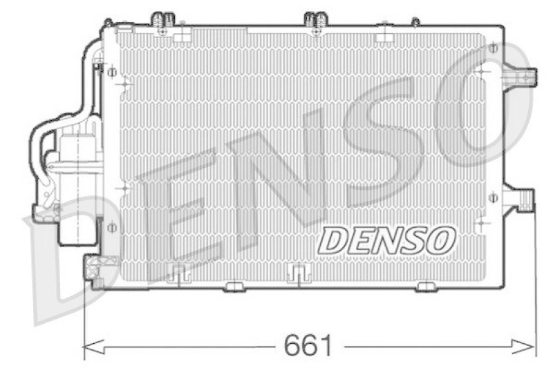 DENSO DCN20015 Kondensator A/C OPEL CORSA C (F08, F68) 1.2 (2000 - 2009)