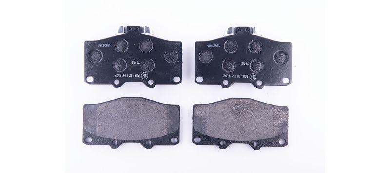 HELLA 8DB 355 009-471 Bremsbelagsatz, Scheibenbremsbelag für TOYOTA HILUX II