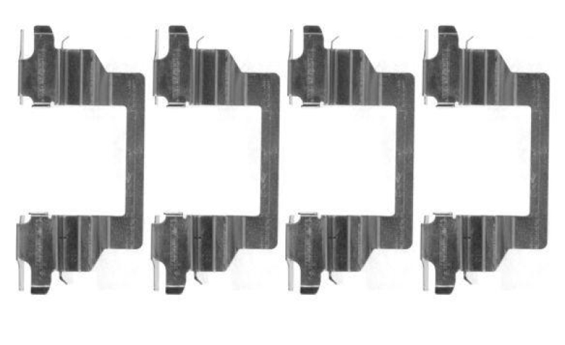 HELLA 8DZ 355 204-721 Zubehörsatz Scheibenbremsbelag