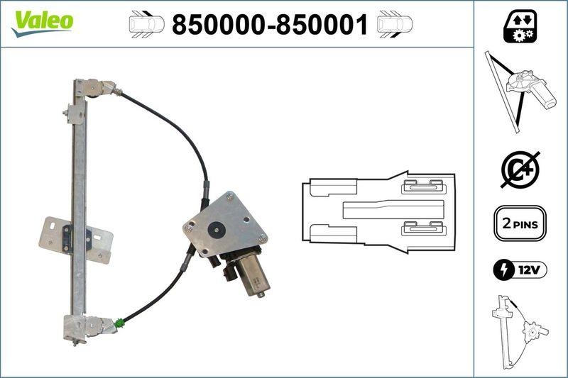 VALEO 850000 Fensterheber vorne links ALFA ROMEO 75