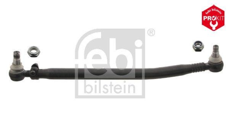 FEBI BILSTEIN 15783 Lenkstange mit Sicherungsmuttern, vom Lenkgetriebe zur 1. Vorderachse f&uuml;r Mercedes-Benz