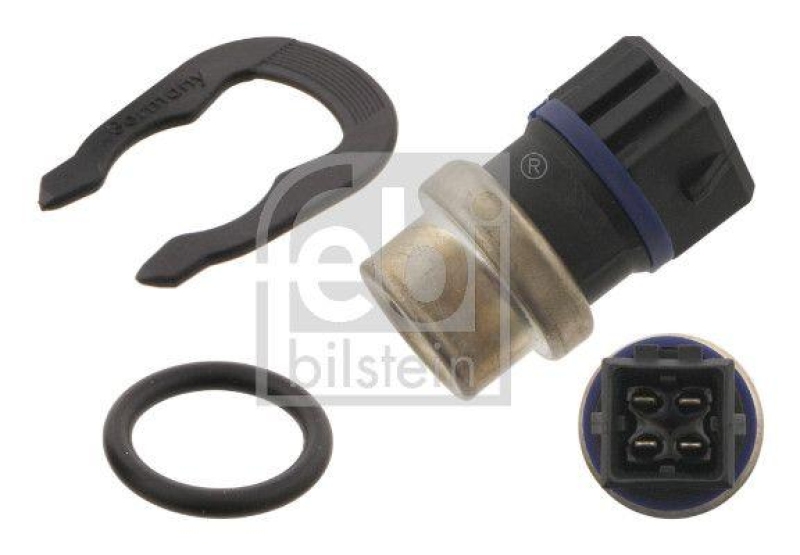 FEBI BILSTEIN 39142 K&uuml;hlmitteltemperatursensor mit Dichtung und Haltefeder f&uuml;r VW-Audi