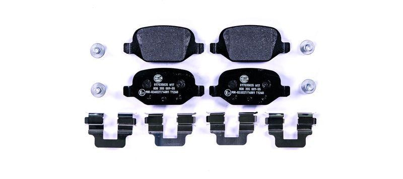 HELLA 8DB 355 009-551 Bremsbelagsatz, Scheibenbremsbelag f&uuml;r FIAT/LANCIA/ABARTH