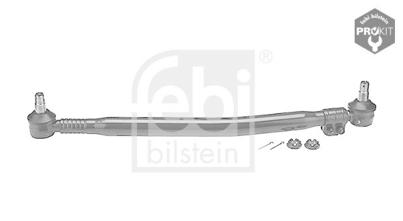 FEBI BILSTEIN 09309 Lenkstange mit Kronenmuttern und Splinten, vom Lenkgetriebe zur 1. Vorderachse f&uuml;r RENAULT (RVI)
