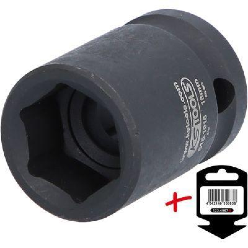 KS TOOLS 515.1018-E 1/2" Sechskant-Kraft-Stecknuss