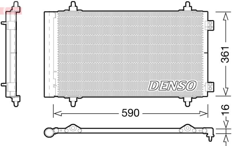 DENSO DCN21018 Kondensator A/C