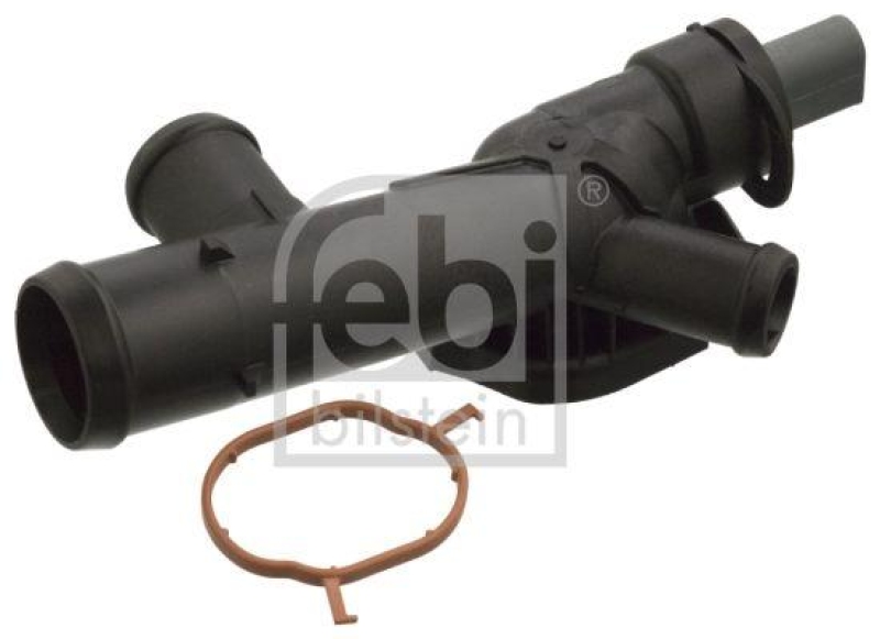 FEBI BILSTEIN 106013 K&uuml;hlwasserflansch mit Temperatursensor f&uuml;r VW-Audi
