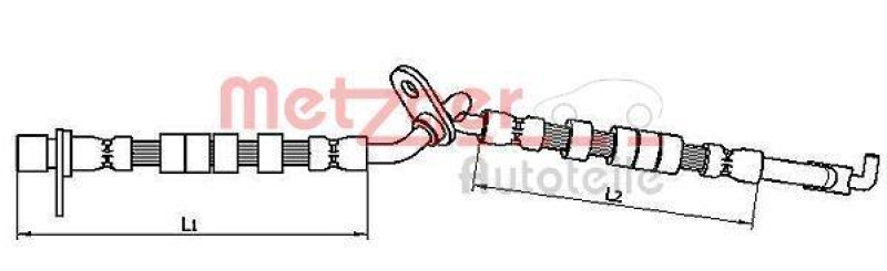 METZGER 4110708 Bremsschlauch f&uuml;r MAZDA VA links