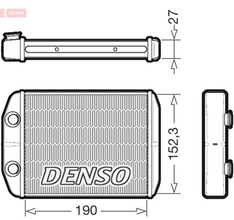 DENSO DRR09003 W&auml;rmetauscher FIAT 500 C (312_) 1.2 (09-)