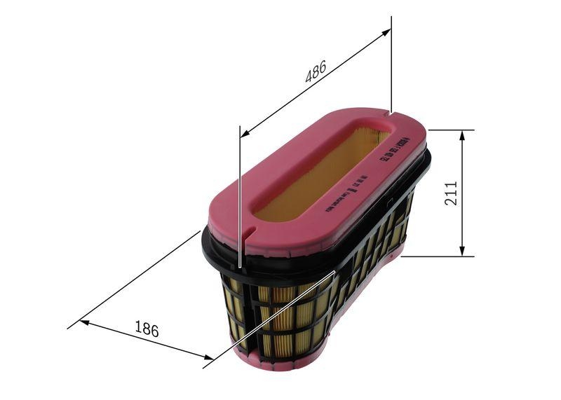 Bosch F 026 400 725 Luftfiltereinsatz S0725