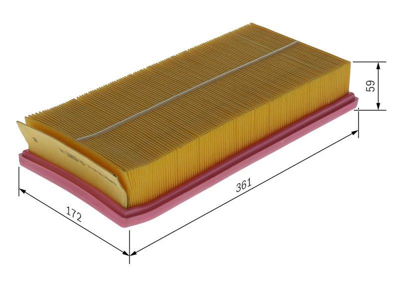Bosch F 026 400 739 Luftfiltereinsatz S0739