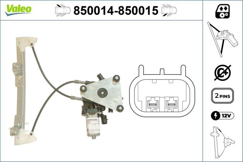 VALEO 850014 Fensterheber hinten links ALFA ROMEO 156