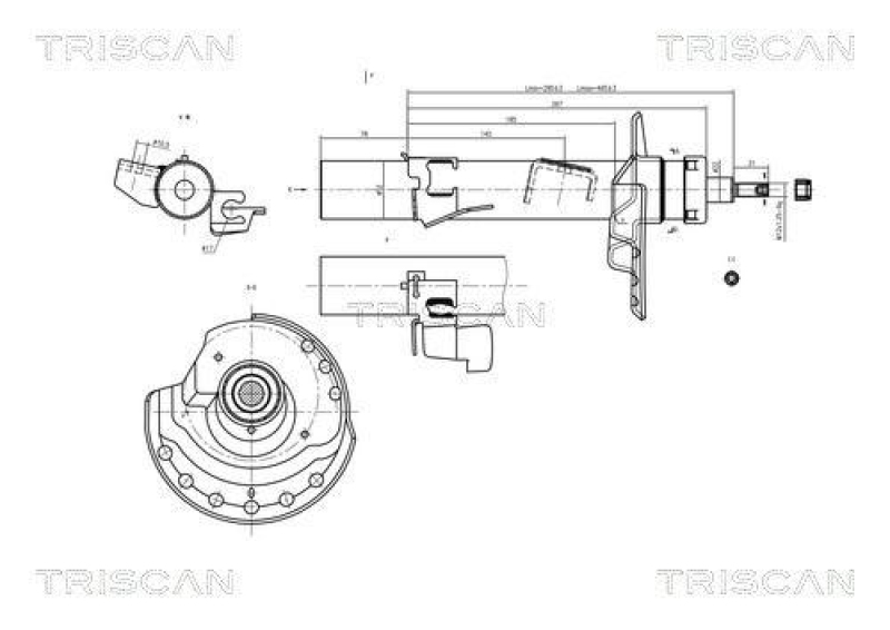 TRISCAN 8705 16103 Triscan Sto&szlig;d&auml;mpfer f&uuml;r Ford