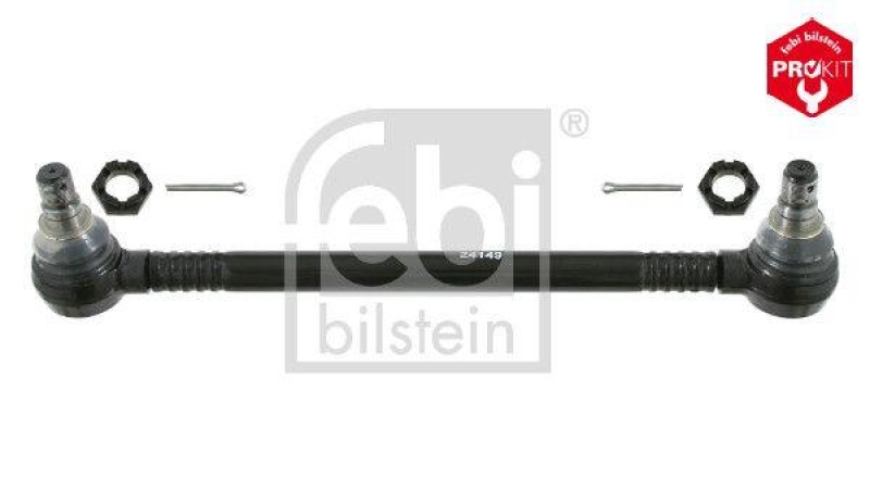 FEBI BILSTEIN 24149 Spurstange mit Kronenmuttern und Splinten für EVOBUS