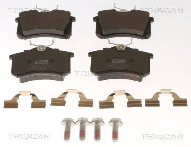 TRISCAN 8110 10544 Bremsbelag Hinten f&uuml;r Renault, Vw