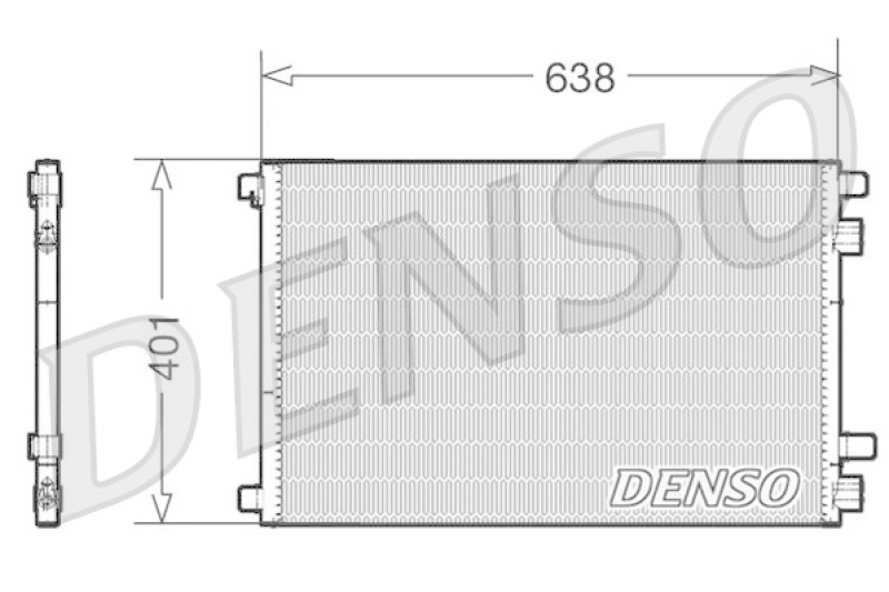 DENSO DCN23012 Kondensator A/C